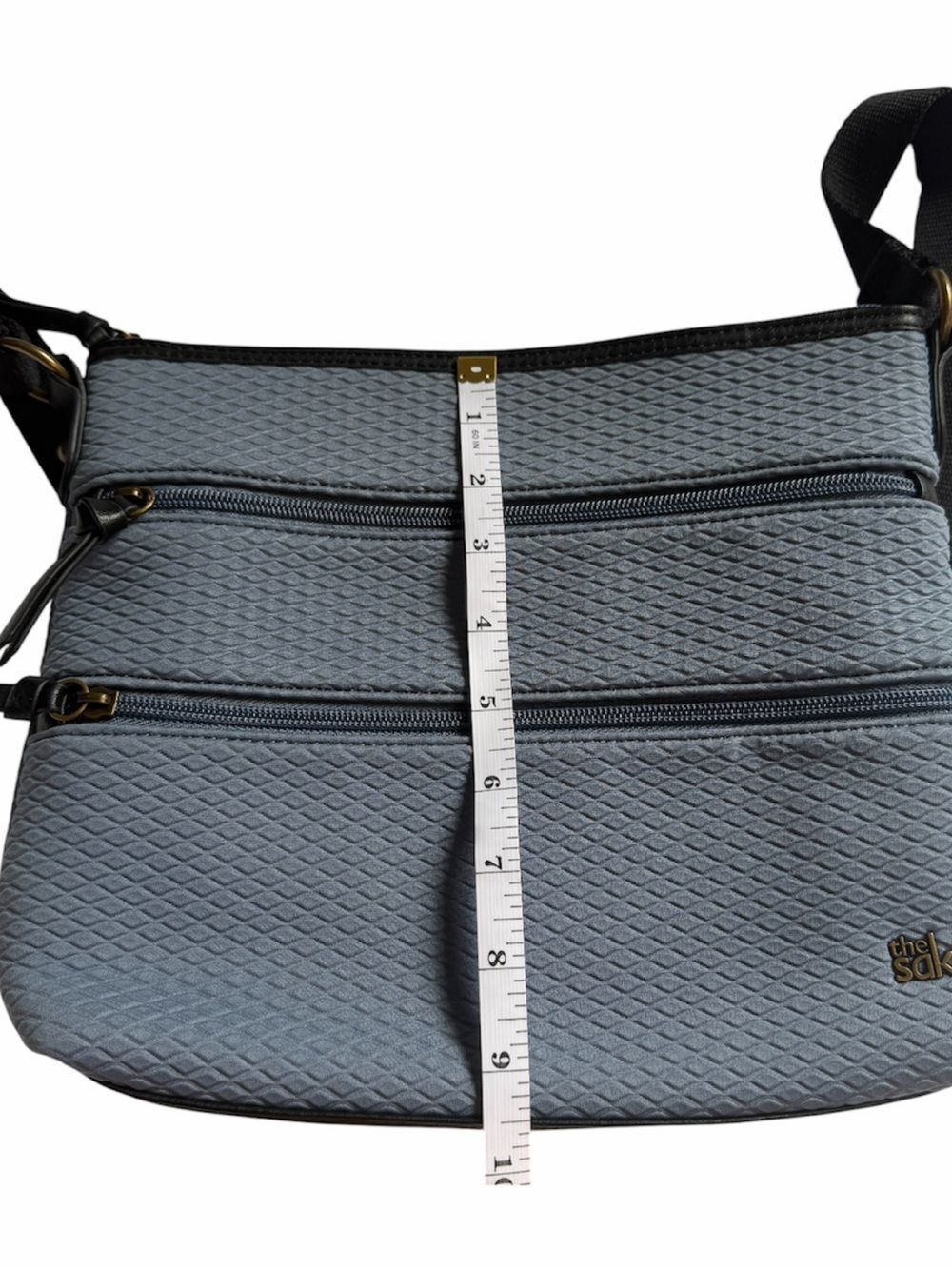 NORDSTROM THE SAK Women’s Olvera 3 Zip Crossbody Bag Steel Gray - Picture 14 of 16